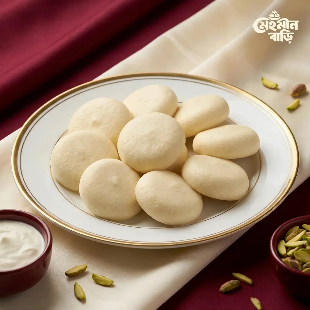 কাঁচা ছানার তুলতুলে মালাই সন্দেশ
